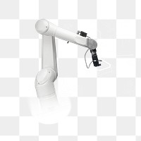 Robotic machine png sticker, technology remix, transparent background