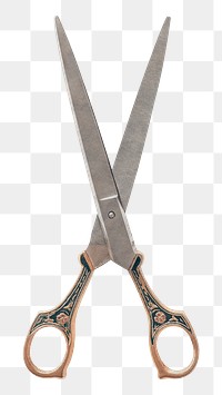 Scissors png sticker, transparent background