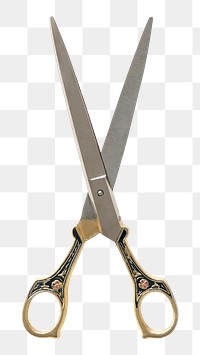 Scissors png sticker, transparent background