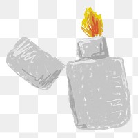 Lighter png sticker, transparent background