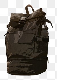 Backpack png sticker, transparent background