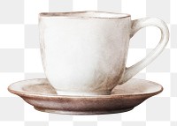 Coffee cup png sticker, transparent background