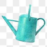 Watering can png sticker, transparent background