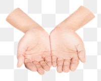 Praying hands png sticker, transparent background