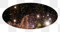 Galaxy sky png sticker, transparent background