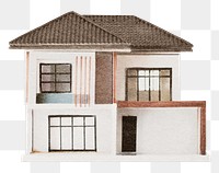 Modern house png sticker, transparent background