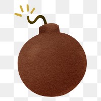 Bomb illustration png sticker, transparent background