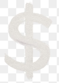 US dollar sign png sticker, transparent background