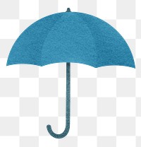 Blue umbrella png sticker, transparent background