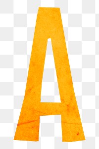 A English alphabet png sticker, transparent background