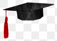 Graduation cap png sticker, transparent background