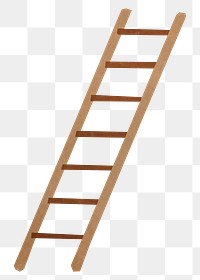 Step ladder png sticker, transparent background