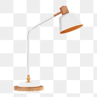 Office desk lamp png sticker, furniture image, transparent background