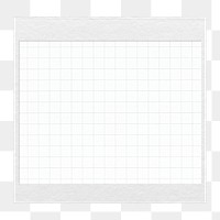 Graph note paper  png sticker, transparent background