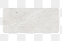  White wrinkled paper  png sticker, transparent background