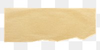 Beige  ripped paper png sticker, transparent background