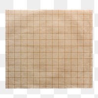 Grid paper png sticker, transparent background