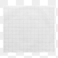 Grid paper png sticker, transparent background