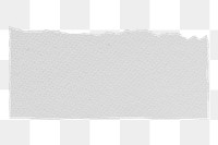 White  ripped paper png sticker, transparent background