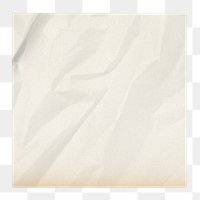 Wrinkled note paper png sticker, transparent background