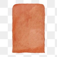 Orange paper png sticker, transparent background
