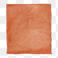 Orange paper png sticker, transparent background