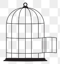 Bird cage png sticker, transparent background