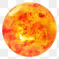 The sun png sticker, transparent background