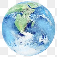 Planet Earth png sticker, transparent background