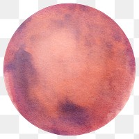 Planet Mars png sticker, transparent background