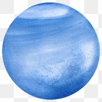 Planet Neptune png sticker, transparent background