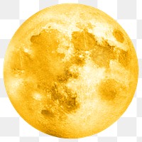 The moon png sticker, transparent background