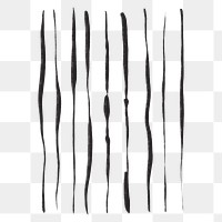 Black brushstrokes png sticker, transparent background