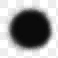 Black spot png sticker, transparent background