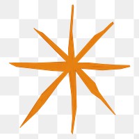 Bling asterisk png sticker, transparent background