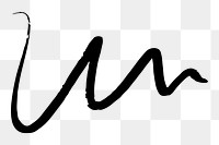 Wavy line png sticker, transparent background