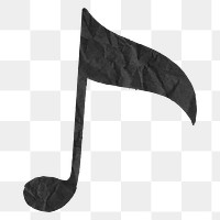 Musical note png music sticker, transparent background
