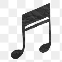 Musical note png music sticker, transparent background