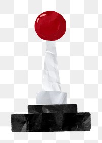 Joystick control png game sticker, transparent background