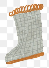 Gardening boot png sticker, transparent background