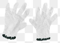 Gardening gloves png sticker, transparent background