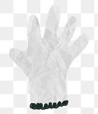 Gardening gloves png sticker, transparent background