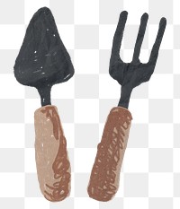 Gardening tool png sticker, transparent background