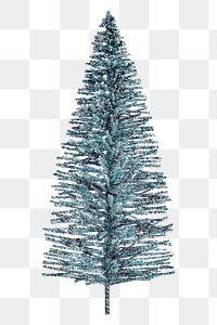 Christmas tree png sticker, transparent background