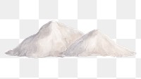 Snow mountains png sticker, transparent background