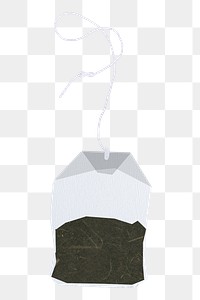 Tea bag png sticker, transparent background