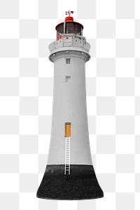 Lighthouse png sticker, transparent background