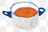 Tomato soup png sticker, transparent background