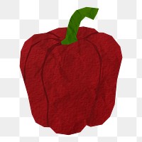 Bell pepper vegetable png sticker, transparent background