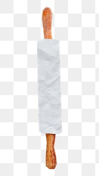 Rolling pin png sticker, transparent background